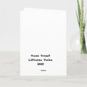 Carte Coucher de soleil (Dos)