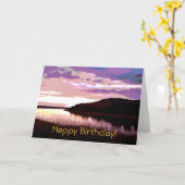 CARTE COUCHER DE SOLEIL (Fleur jaune)