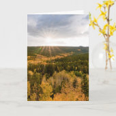 Carte Coucher de soleil à Aspen (Fleur jaune)