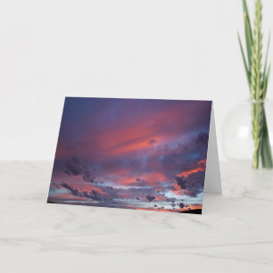 Carte Coucher de soleil au-dessus d'or
