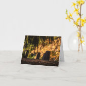Carte Coucher de soleil calme (Fleur jaune)