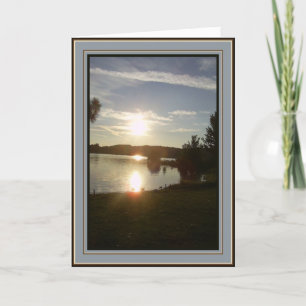 Carte Coucher de soleil canadien - Au revoir