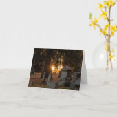 Carte Coucher de soleil chaud (Fleur jaune)
