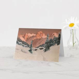 Carte Coucher de soleil dans le Kaisertal, Montagnes nei