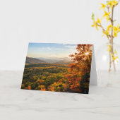 Carte Coucher de soleil d'automne | Caroline du Nord (Fleur jaune)