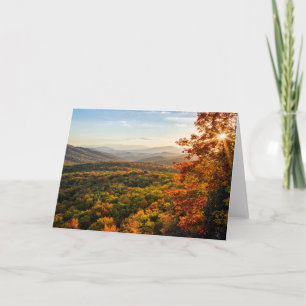 Carte Coucher de soleil d'automne   Caroline du Nord