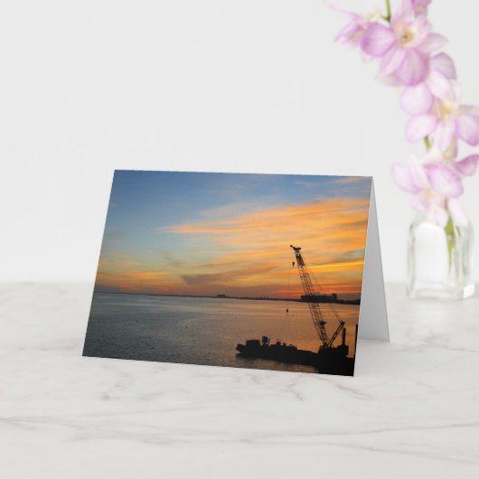 Carte Coucher de soleil de Biscayne (Orchidée)