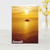 Carte coucher de soleil de Cornwall (Fleur jaune)