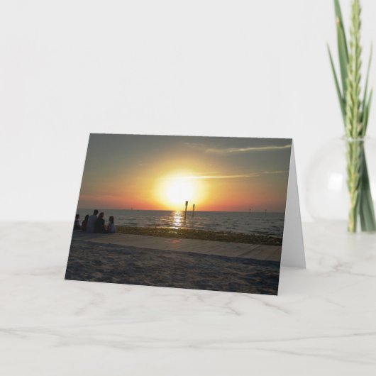 Carte Coucher de soleil de famille (Devant)