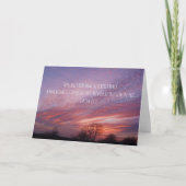 Carte Coucher de soleil de l'Oklahoma avec arbres et ver (Devant)