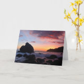 Carte Coucher de soleil de Muir Beach (Fleur jaune)