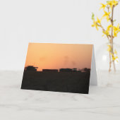 Carte Coucher de soleil de récolte (Fleur jaune)