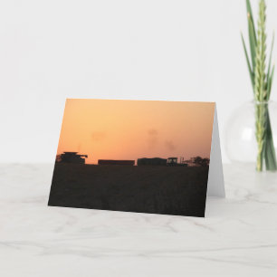 Carte Coucher de soleil de récolte
