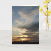 Carte "Coucher de soleil des sables Howdiemont" (Fleur jaune)