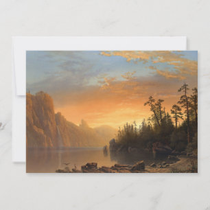 Carte Coucher de soleil en Californie Albert Bierstadt