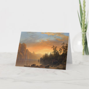 Carte Coucher de soleil en Californie Albert Bierstadt