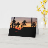 Carte coucher de soleil en Floride (Fleur jaune)