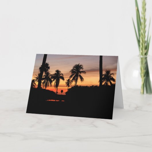 Carte coucher de soleil en Floride (Devant)