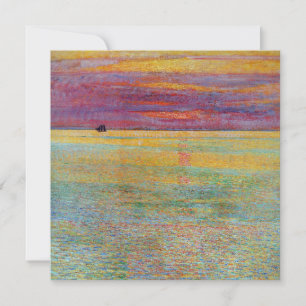 Carte Coucher de soleil en mer (par Childe Hassam)