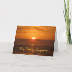 Carte Coucher de soleil en or