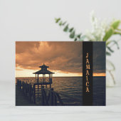 Carte Coucher de soleil jamaïcain (Debout devant)