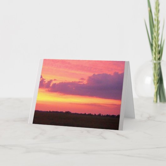 Carte Coucher de soleil magnifique    (Devant)
