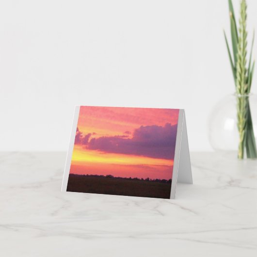 Carte Coucher de soleil magnifique (Devant)