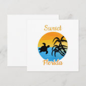 Carte Coucher de soleil mignon en Floride (Devant / Derrière)