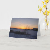 Carte Coucher de soleil n° 2 (Fleur jaune)