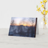 Carte Coucher de soleil n° 4 (Fleur jaune)