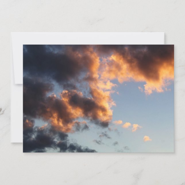 Carte Coucher de soleil nuageux (Devant)