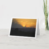 Carte Coucher de soleil orange à Valence Espagne (Devant)