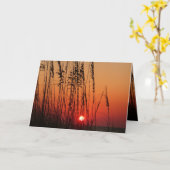 Carte Coucher de soleil parfait - Customisé (Fleur jaune)