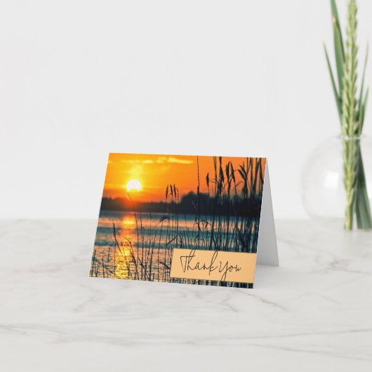 Carte Coucher de soleil personnalisable (Devant)