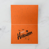 Carte Coucher de soleil pour Halloween déplaisant et Cit (Intérieur)