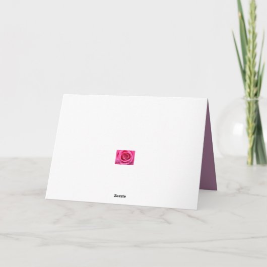 Carte Coucher de soleil rose (Dos)