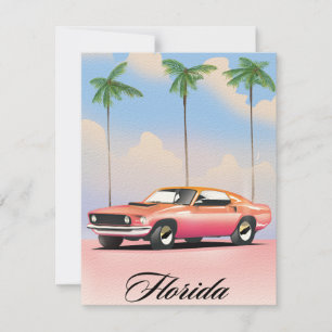 Carte Coucher de soleil rose de Floride