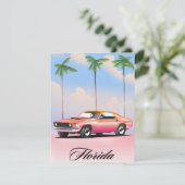 Carte Coucher de soleil rose Floride (Debout devant)