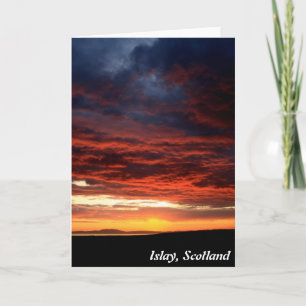 Carte Coucher de soleil sur Islay, Écosse