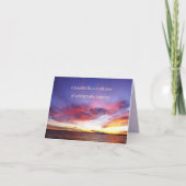 Carte Coucher de soleil sur la mer, coutume (Devant)