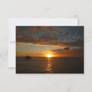 Carte Coucher de soleil sur la mer II