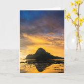 Carte Coucher de soleil sur l'archipel de Bacuit (Fleur jaune)