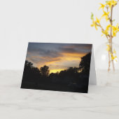 Carte Coucher de soleil sur le Kentucky (Fleur jaune)