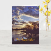 Carte Coucher de soleil sur le lac1 (Fleur jaune)