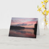 Carte Coucher de soleil sur le lac Cazenovia (Fleur jaune)