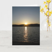 Carte Coucher de soleil sur le lac Onota : Vertical (Fleur jaune)