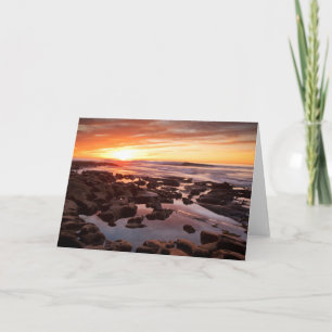 Carte Coucher de soleil sur les bassins de marée