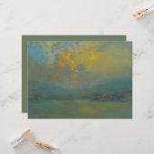 Carte Coucher de soleil sur les collines (par Glenn Coop (Devant/Arrière en situation)