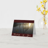 Carte Coucher de soleil sur les vagues/la pensée de vous (Fleur jaune)