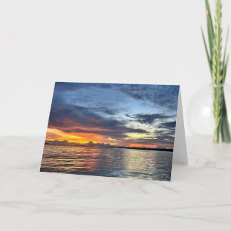 Carte Coucher de soleil sur l'île d'or et d'argent, Bris